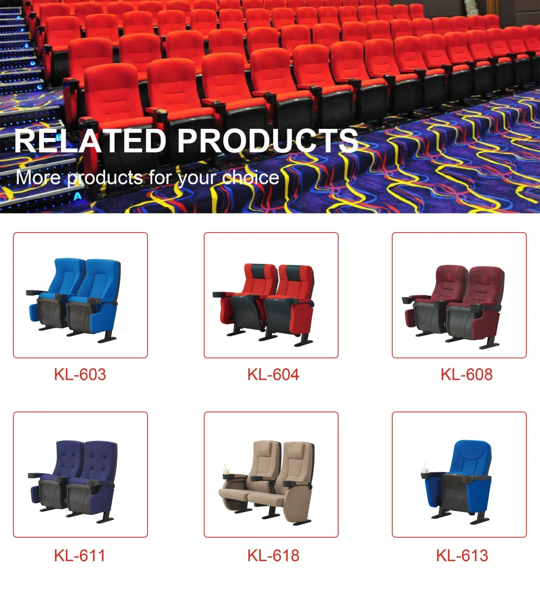 Customized Factory Price Church Conference Chair for Auditorium (KL-920)