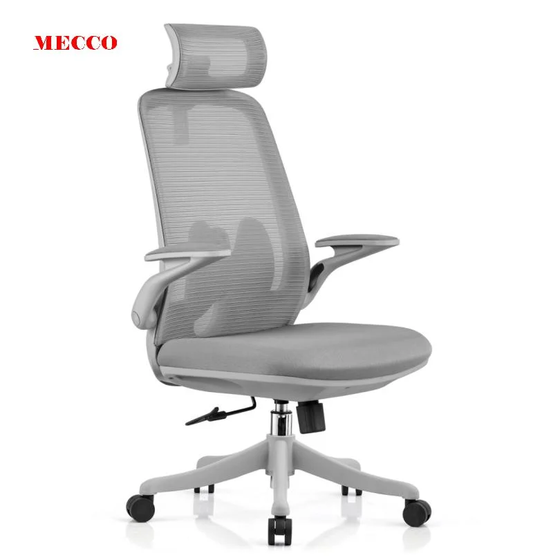 OEM Cost-Effective Black Mesh Office Chairs with Folded Armchair for Home High Back with Adjustable Headrest Office Chair